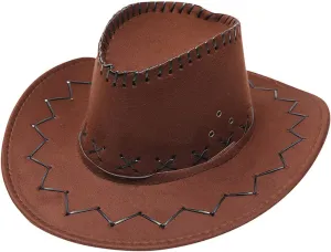YOLAI Cowboy Cowgir𝐥 Hat for Women Men Western Rodeo Hats Retro Jazz Fedora Rolled Wide Brim Panama Hats