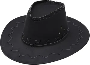 YOLAI Cowboy Cowgir𝐥 Hat for Women Men Western Rodeo Hats Retro Jazz Fedora Rolled Wide Brim Panama Hats