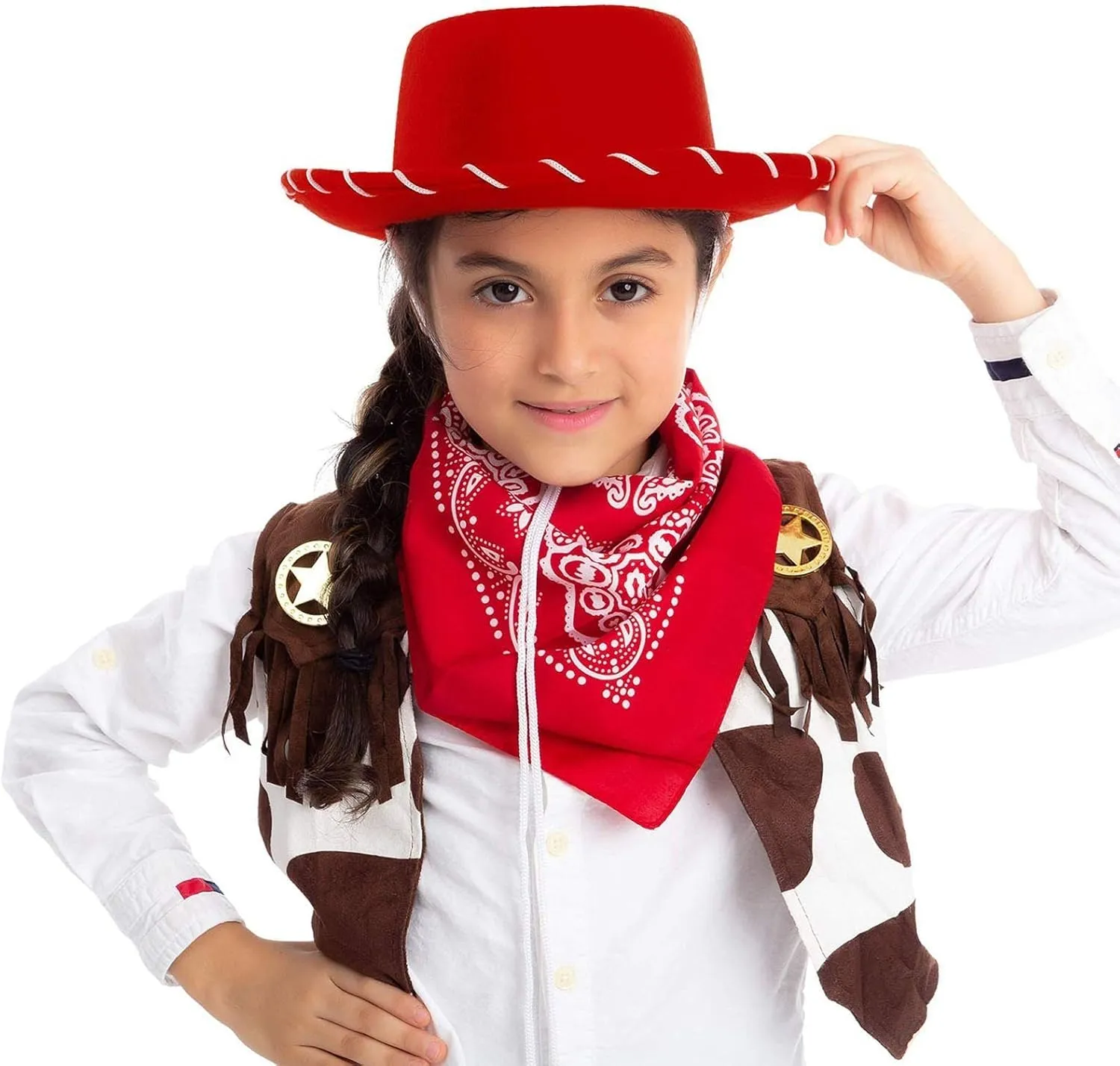 YOLAI Cowboy Hat for Women Men Western Suede Hat Panama Hat Cowboy & Cowgir𝐥 Hat Fel𝐭 Wide Brim Fedora Hats