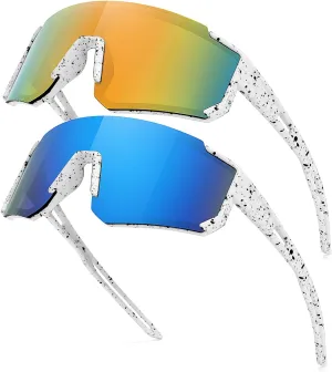 Youth Baseball Sunglasses for Boys Girls Age 6-12 Softball Cycling Sports Sunglasses for Kids Lightweight Frame