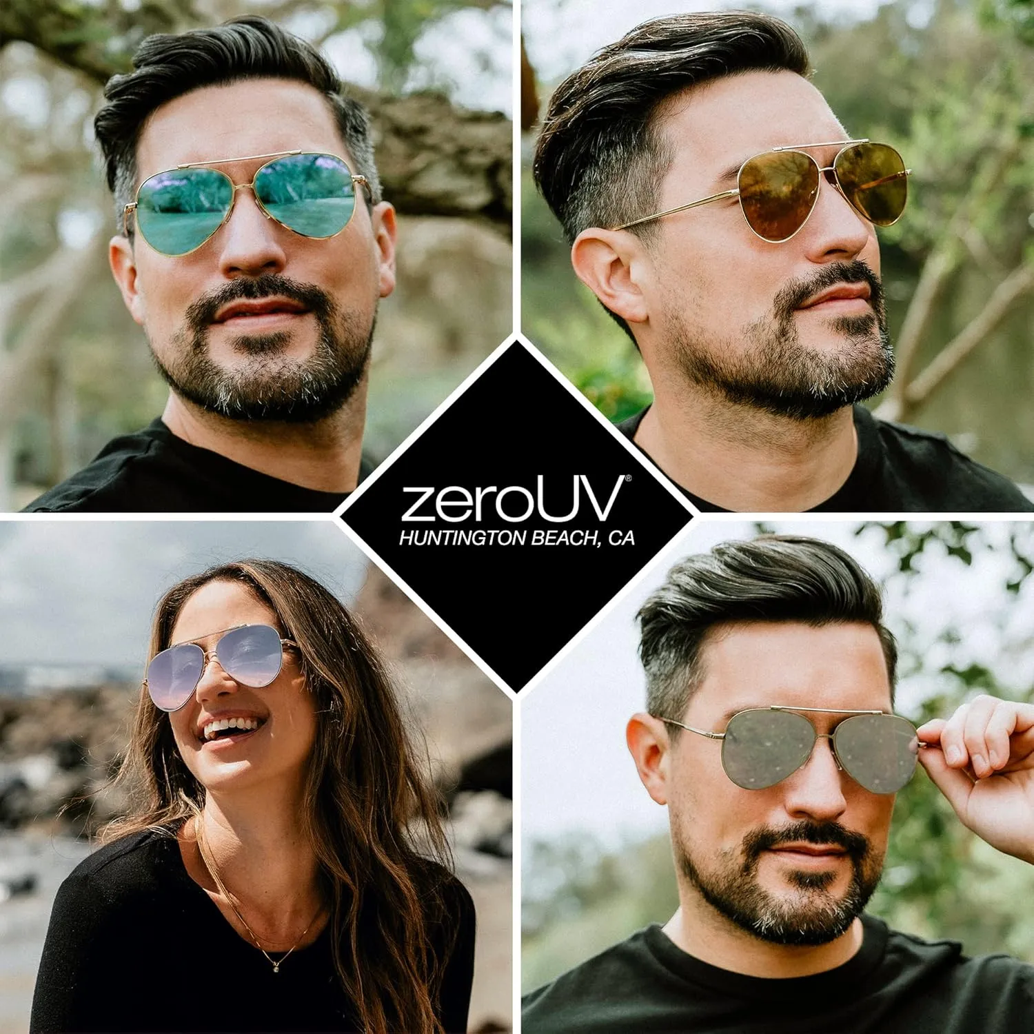 zeroUV Mirrored Oversized Aviator Sunglasses for Women with Flat Mirror Lens 58mm